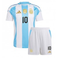 Dres Argentina Lionel Messi #10 Domaci za djecu Copa America 2024 Kratak Rukav (+ kratke hlače)